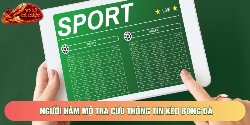 Người hâm mộ tra cứu thông tin kèo bóng đá Người hâm mộ tra cứu thông tin kèo bóng đá